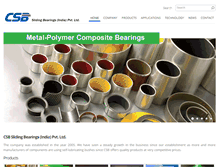 Tablet Screenshot of csbslidingbearings.com